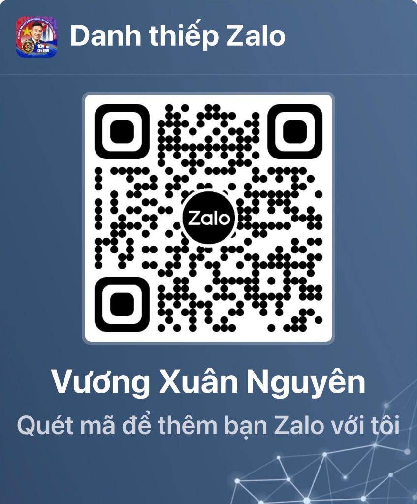 Danh thiếp Zalo Vương Xuân Nguyên - Quét mã để thêm bạn Zalo